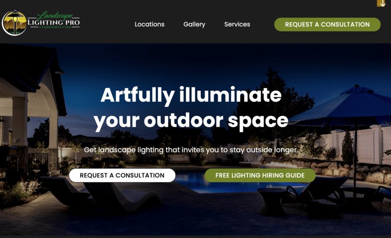 Utah Lighting storybrand website example